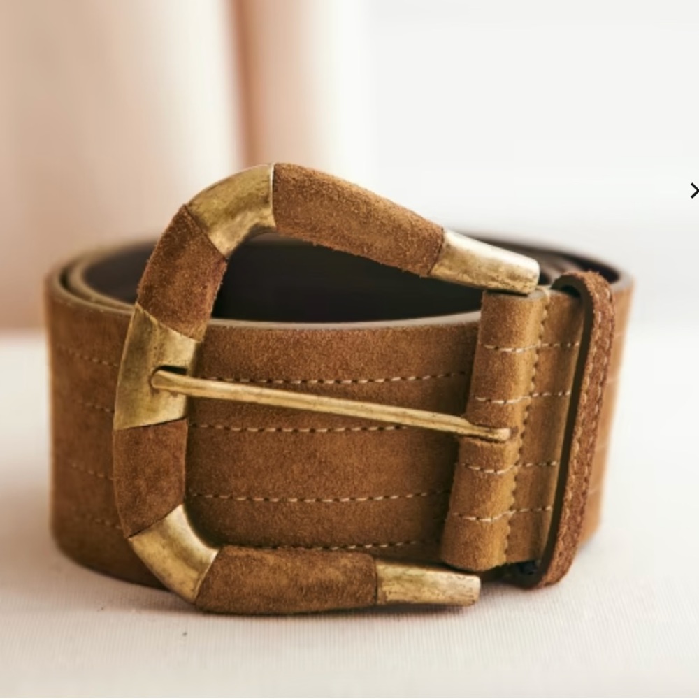 NWT Sezane Sophie Belt Size 90 (Medium) Taupe